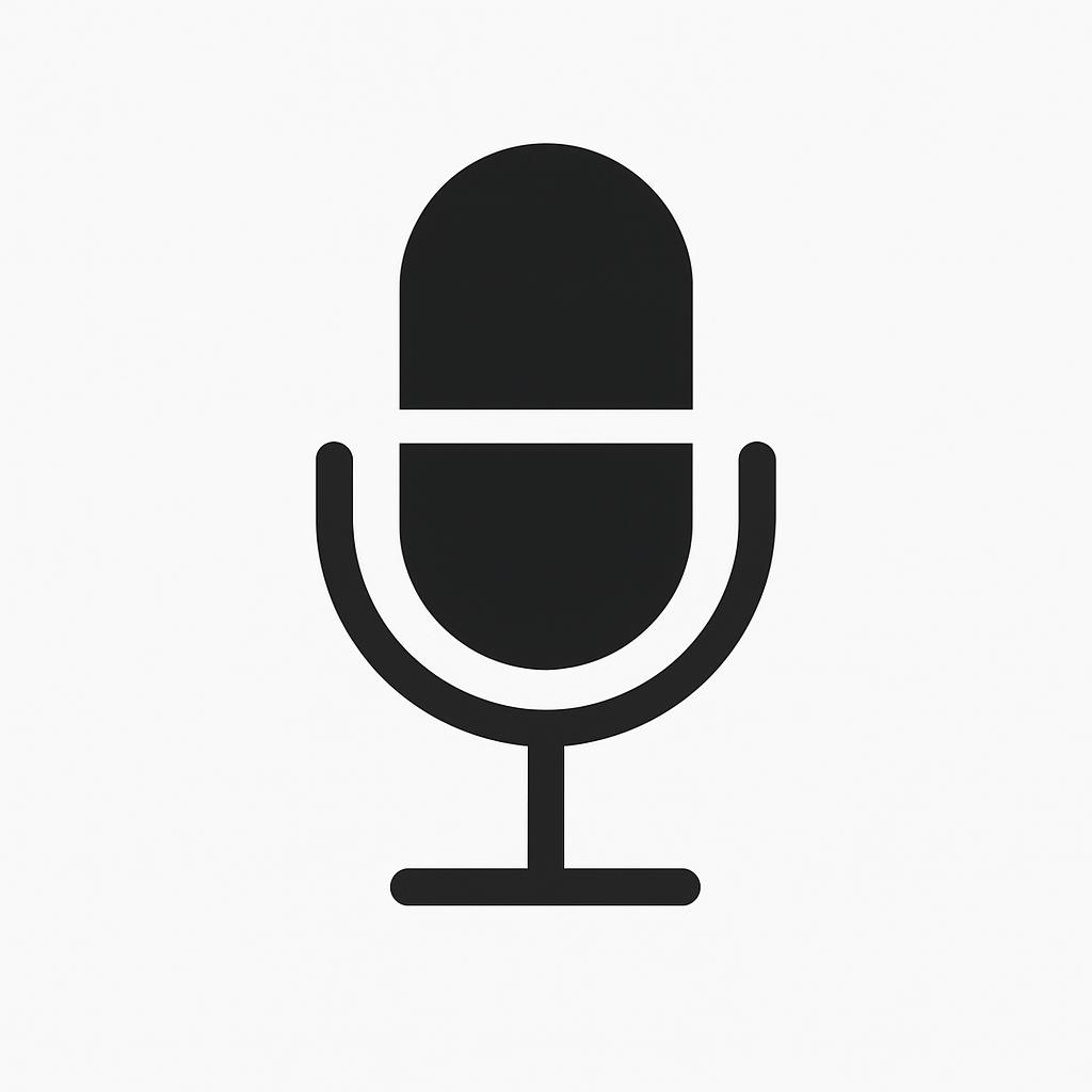 A microphone icon.